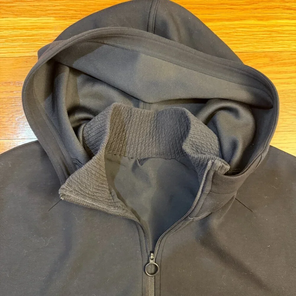 Lululemon Soft Oversized Zip Hoodie Black - Size M/L Cropped Jacket